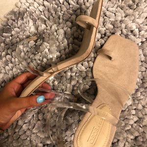 ASOS clear heels